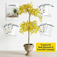 Plantes et arbres artificiels de Ginkgo jaunes, feuilles dorées en forme d'éventail, réalistes, pour la décoration intérieure et extérieure du jardin, lavables et durables