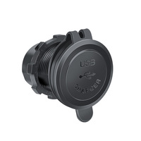 Chargeur USB universel pour voiture et camion, prise de charge rapide QC3.0 avec sortie 5V/3A 18W pour véhicules 12-24V