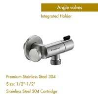 PINEBAY OEM Toilette Salle De Bains Bidet Accessoires Durable Prix Usine Salle De Bains Accessoire En Acier Inoxydable 304 Valve D'angle