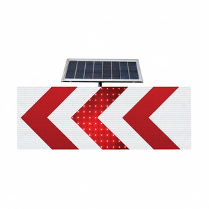 Señal de Dirección para Curvas Peligrosas T-33B con Energía Solar, 1550 x 550 x 100 mm, Señal de Flecha Reflectante de Metal para Uso en Carreteras - Product Image 2