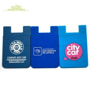 2026 جديد بالجملة هدايا ترويجية بكميات كبيرة حامل بطاقات هاتف سيليكون مع طباعة شعار مخصص وملصق 3M - Product Image 3