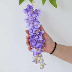 Longues branches de <span class=keywords><strong>fleurs</strong></span> artificielles en soie, glycine cryptée <span class=keywords><strong>Albizia</strong></span>, <span class=keywords><strong>fleurs</strong></span> décoratives pour mariage - Product Image 4