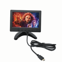 Monitor LCD TFT Persegi Kecil 7-Inci dengan Speaker Terintegrasi, Lampu Latar LED, Antarmuka VGA/USB untuk Penggunaan Industri di Desktop Bisnis