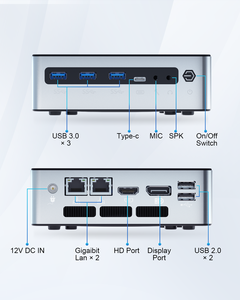 NUC 12th Gen Bộ vi xử lý Mini PC Core i5 1235u I7 1255u M.2 NVMe 64GB DDR5 RAM Linux Túi máy tính cho ai/robot sử dụng - Product Image 4