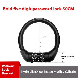 Candado <span class=keywords><strong>Antirrobo</strong></span> Combinado para Bicicleta, Cable de Acero, Accesorios para Bicicleta de Montaña, Protección para Bicicleta Eléctrica y Vehículo con Batería - Product Image 6