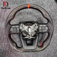 Volant personnalisé en fibre de carbone véritable avec LED pour Toyota Chr 79 Series 2012 Hilux Vigo Revo N70 N80 Rogue Hiace Prius Celica