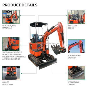 <span class=keywords><strong>Boleo</strong></span> Industrial Crawler Mini Excavadora Accesorios Pequeñ<span class=keywords><strong>a</strong></span> Mini Excavadora 1 Ton 2 Ton Mini Excavadora 1,8 T - Product Image 6