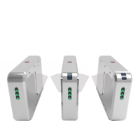 Tourniquet de parc d'attractions extérieur en acier inoxydable avec protection IP54, à double sens, à code QR rapide, à volet optique et à portillon pivotant pour billetterie