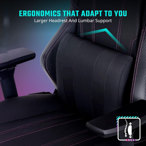 Muestras gratis <span class=keywords><strong>Calibre</strong></span> X2 Silla para juegos Cabeza de espuma de memoria ultra cómoda negra Tamaño aumentado y grosor del asiento ergonómico 11,5 cm - Product Image 3