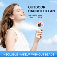 Nouveau Ventilateur Portable à Brumisation 2026 avec Lumière LED pour Camping et Randonnée en Extérieur, Ventilateur Personnel à Pulvérisation d'Eau, Logo et Couleur Personnalisables