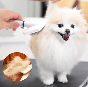 الكلب و القط إزالة الشعر مشط الحيوانات الأليفة تدليك ذرف مزيل الاستمالة الحيوانات الأليفة فرشاة شعر - Product Image 3