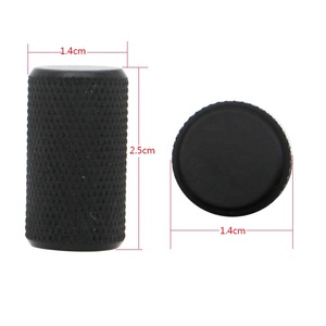 Tirador de tirador <span class=keywords><strong>para</strong></span> armario, perilla moleteada, muebles redondos, herrajes negros, puerta de habitación, mango de latón - Product Image 5