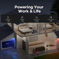 Générateur solaire MPPT LiFePO4 industriel 3600W, onde sinusoïdale pure, étanche, station d'alimentation portable