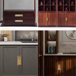 New Modern Zinc Alloy Durable Round Furniture Handles and <b>Knobs</b> for Cabinets Wardrobes Drawers - Product Image 2
