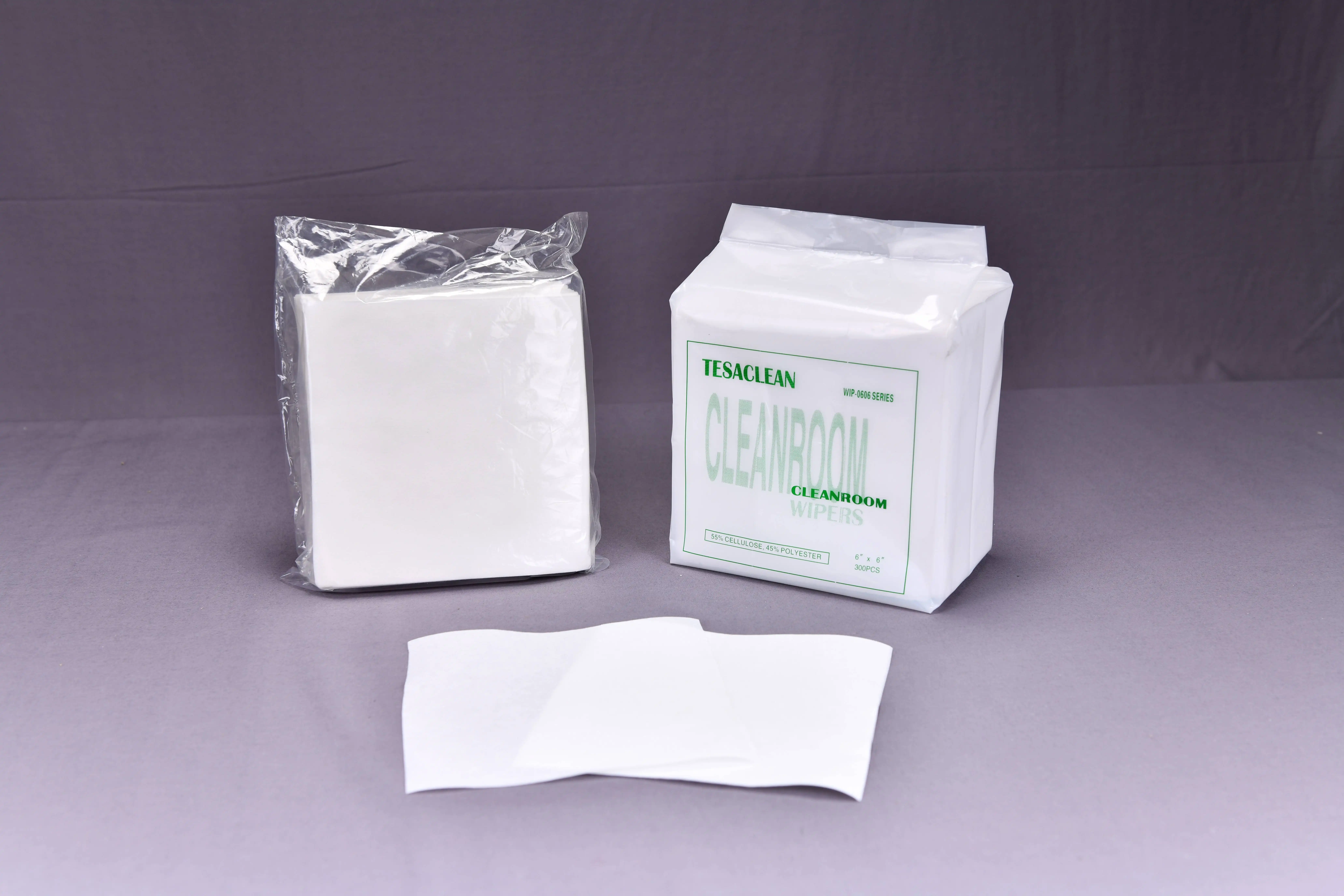 06140 6*6 Manufacturer Supplier Clean Soft Window Cleaner Paper Industrial Cleaning Wiper Cloth Natural Cleanroom Wipes
