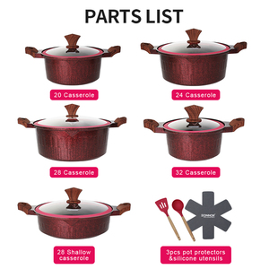 Donnor Nuovo Arrivo <span class=keywords><strong>Set</strong></span> di Pentole in Alluminio da 15 Pezzi di Grandi Dimensioni Design Classico <span class=keywords><strong>Set</strong></span> di Pentole da Campeggio Crown per Cucina all'Aperto - Product Image 2