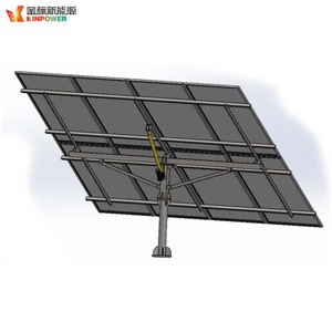 Huit petits panneaux solaires photovoltaïques avec support de suivi à double axe - Product Image 3