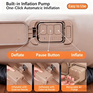 Lit d'air double pliable de haute qualité OEM, <span class=keywords><strong>matelas</strong></span> <span class=keywords><strong>gonflable</strong></span> en PVC floqué avec pompe intégrée - Product Image 4