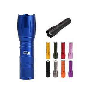 ไฟฉาย T6 กำลังสูง ปรับโฟกัสได้ พร้อมโลโก้สั่งทำพิเศษ  แบบชาร์จซ้ำได้ ตัวเรือนอะลูมิเนียม ซูมได้ - Product Image 1