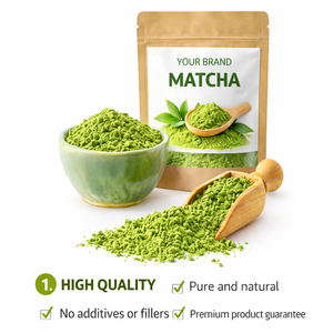 Té <span class=keywords><strong>Verde</strong></span> <span class=keywords><strong>Matcha</strong></span> Orgánico Ceremonial en Polvo Instantáneo para Adelgazar, Paquete a Granel de 30g, Bolsa y Caja Reciclables - Product Image 4
