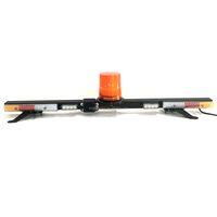 Barre lumineuse de sécurité pour camionnette de 47 pouces Barre lumineuse LED d'avertissement Barre de mine stroboscopique magnétique avec alarme de secours