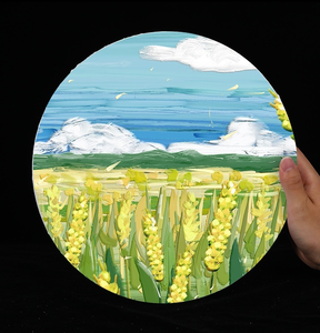 280g <span class=keywords><strong>20cm</strong></span> hình tròn kéo dài vải với sơn acrylic - Product Image 1