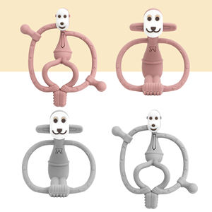 Juguetes de Silicona para la Dentición - Estilos de <span class=keywords><strong>Mono</strong></span> Sentado y <span class=keywords><strong>Mono</strong></span> Pensativo, Juguetes Masticables para Bebés con Diseño Texturizado y Fácil Agarre - Product Image 5