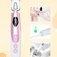 Kit de perceuse à ongles électrique rechargeable par USB 10 en 1 avec 10 embouts de perçage, dissolvant d'ongles haute vitesse, ensemble léger de manucure et pédicure