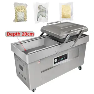 Vacuüm Voedsel Verpakking Dubbele Kamer Industriële Commerciële Vacuumsealer Machine Hele Kip Vacuüm Seal Verpakking Vacuüm Verpakker