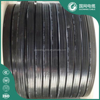 Kabel Pompa Submersible Flat 300V 500V Fleksibel Konduktor Tembaga Isolasi dan Selubung Karet 4x4mm2 4x16mm2