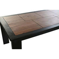 ACACIA ESSTISCH 180X90X76 40 DUNKELBRAUN mit LIEGESTUHLEN