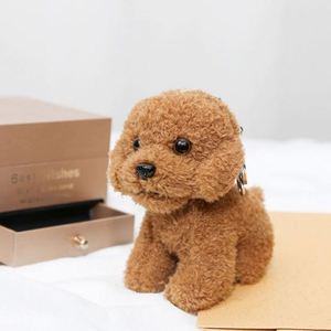 Mini Plush Toys Dog Keychain Cute Dog Stuffed Animals Plush Doll Bag Pendant Plush Animal Skin-friendly Peluches Puppy Key Chain