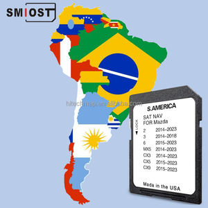 SMIOST CID Software <span class=keywords><strong>GPS</strong></span> cambiable Mapas Navegación SD Tarjeta de memoria de 8GB para Mazda 1H Oriente Medio MX5 CX9 - Product Image 1