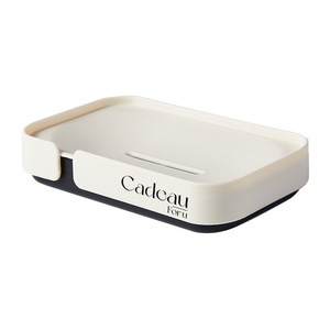 Cadeau Soap Dish Rectangular Plastic Self Drain Bathroom Sink Use - Product Image 5