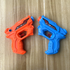 Mainan pistol air plastik kecil genggam anak, mainan luar ruangan kolam renang tekan permainan menembak musim panas - Product Image 6
