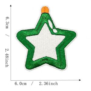 Patch thermocollant en chenille brodé, motif cloches de Noël, écologique, pour la décoration de vêtements et de chaussettes - Product Image 4