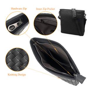 Nuova Borsa a Tracolla Casual da <span class=keywords><strong>Uomo</strong></span> di Tendenza, in Vera Pelle Coreana, Impermeabile con Cerniera, Borsa a Tracolla Piccola e Alla Moda - Product Image 5