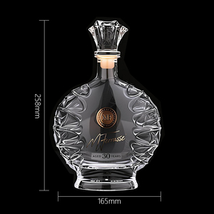 Bouteilles à spiritueux de 700 ml, bouteille en verre cristal transparent pour <span class=keywords><strong>vodka</strong></span>, brandy, gin, rhum, personnalisation possible - Product Image 4