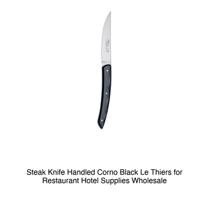 Cuchillo para carne Le Thiers con mango de cuerno negro - Product Image 2