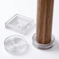 Protections de pieds de meubles en silicone autocollantes antidérapantes silencieuses lavables réutilisables pour chaises, tables, lits, pour la maison, le bois