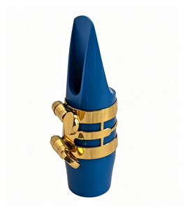 Boquilla para Saxofón Alto Eastern Music EMA45, Ebonita Azul, Goma Dura, Baffle Alto, para Jazz, <span class=keywords><strong>Rock</strong></span>, Funk, Soul, con Tapa y Abrazadera, Tamaño 6 7 - Product Image 2