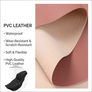 Cuero Sintético de PVC con Múltiples Patrones de Grano, Resistente al Fuego, Disponible para Asientos de Motocicletas, Se Aceptan Pedidos OEM y ODM - Product Image 1