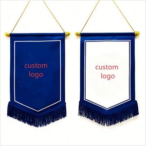 Drapeau personnalisé en polyester avec logo d'équipe de football, fanion échangeable, bannière de club pour supporters, design sublimé, mât en aluminium sur mesure - Product Image 1