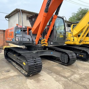 Excavatrice hydraulique sur chenilles Hitachi ZX240 d'occasion à vendre, faible usure, moteur, pompe et PLC d'origine pour le nettoyage de boues et la construction - Product Image 3