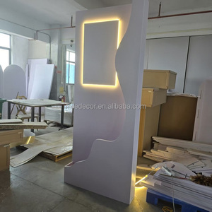 Toile de fond personnalisée pour mariage, grande taille, en PVC blanc, panneau de bienvenue, boîte à fleurs pour événements, fêtes, banquets, réceptions - Product Image 2