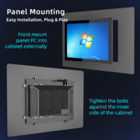 Panel PC Industrial Integrado Gootoox de 12, 13.3, 15.6, 15 y 21.5 Pulgadas con Pantalla Táctil Capacitiva, Sin Ventilador, Clasificación IP65, Montaje en Panel, OEM