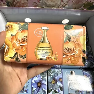 Jabón en Barra de aceite esencial, fragancia de larga duración, <span class=keywords><strong>Perfume</strong></span> rejuvenecedor, hidratante, nutritivo, 248g, lavado de cara para jabón de baño - Product Image 4