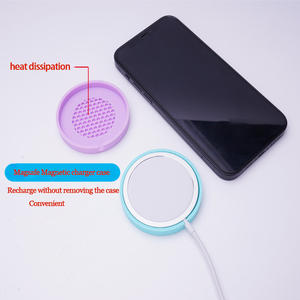 Étui de protection en Silicone, 10 pièces, pour <span class=keywords><strong>chargeur</strong></span> sans fil magnétique, pour iphone 12 - Product Image 4