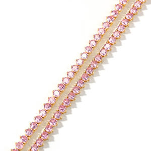 Joyería Beyaly, piedras individuales, cadena de ajuste de garra, collar de joyería ostentoso de hip hop - Product Image 2