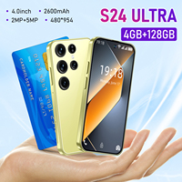Teléfono Inteligente S24 Ultra Mini 2026 con Android 8.1, 5G, Pantalla de 4.0 Pulgadas, Batería de 2600 mAh, Doble SIM, Desbloqueado, Procesador de 4 Núcleos, Reconocimiento Facial